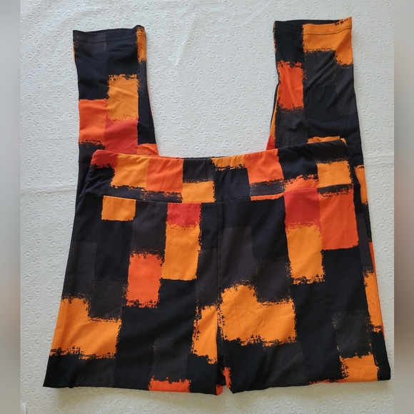 LuLaRoe leggings Halloween  colors/ colorblock - Picture 4 of 5